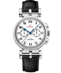 Omega SPECIALITIES OLYMPIC OFFICIAL TIMEKEEPER 38 mm, white gold on leather strap 522.53.38.50.04.001