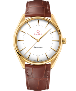 Omega SEAMASTER OLYMPIC OFFICIAL TIMEKEEPER 39.5 mm, yellow gold on leather strap 522.53.40.20.04.001