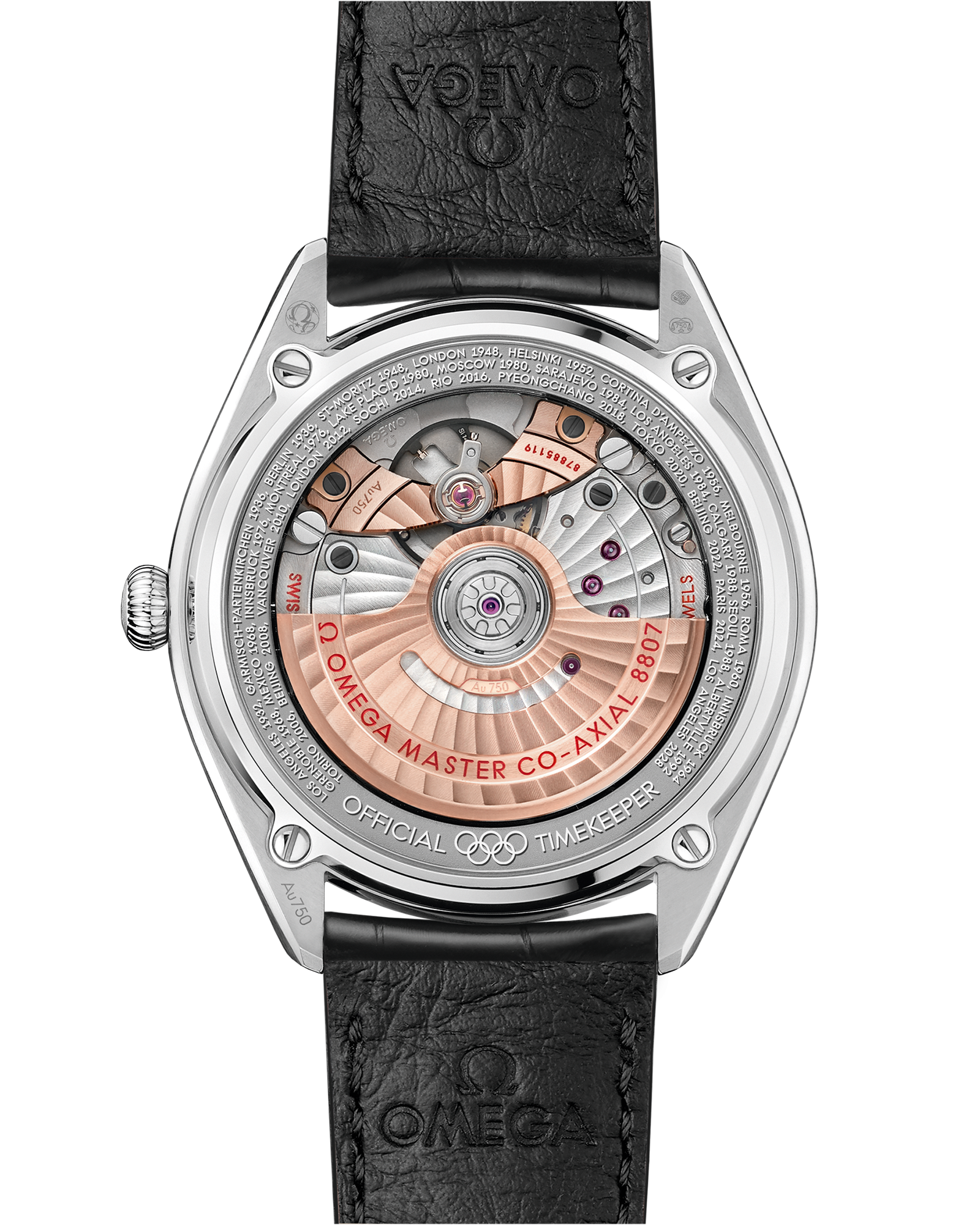 Omega SEAMASTER OLYMPIC OFFICIAL TIMEKEEPER 39.5 mm, Canopus Gold™ on leather strap 522.53.40.20.04.002 - Image 2