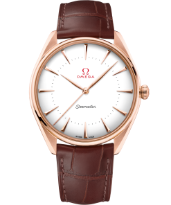 Omega SEAMASTER OLYMPIC OFFICIAL TIMEKEEPER 39.5 mm, Sedna™ gold on leather strap 522.53.40.20.04.003