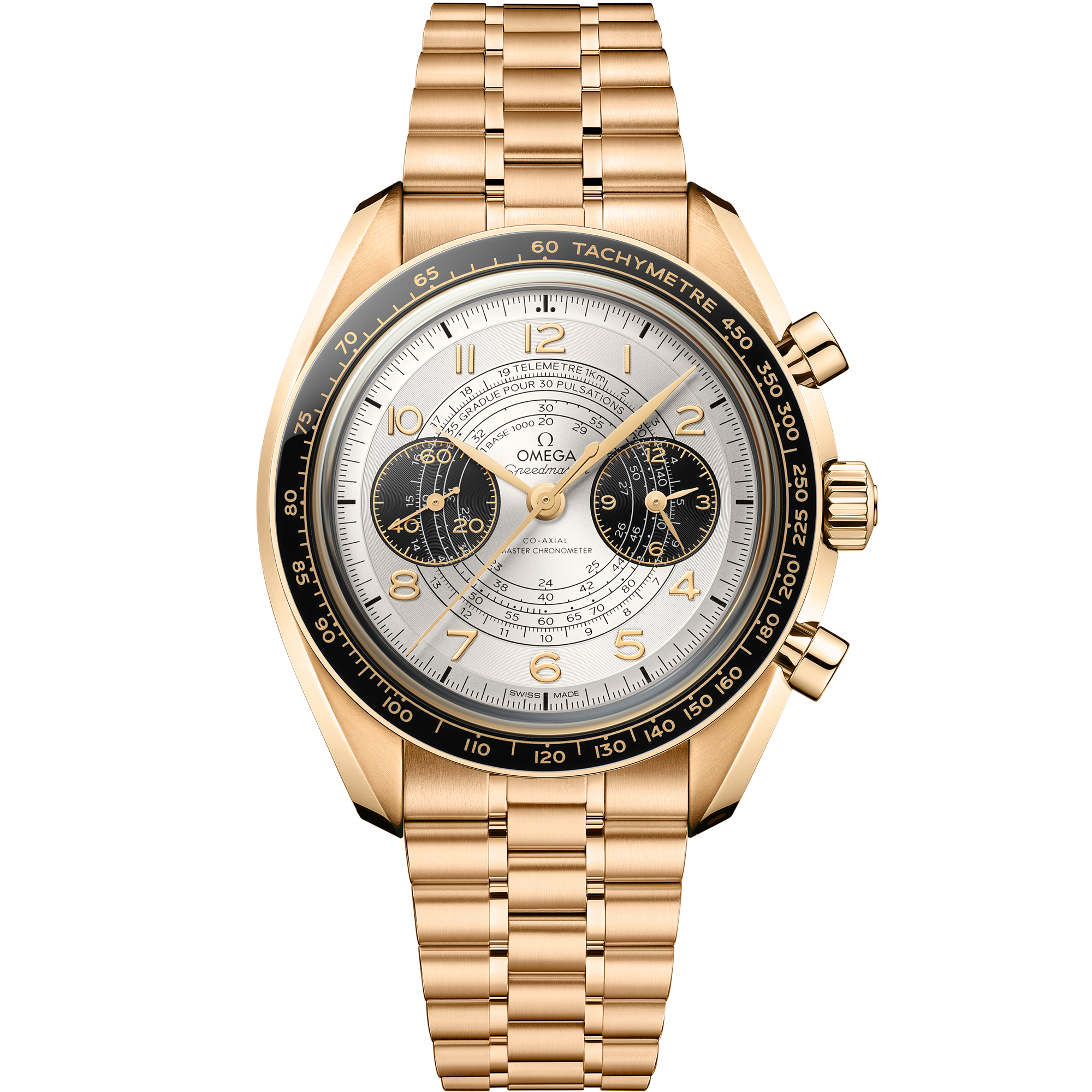 Omega SPEEDMASTER CHRONOSCOPE 43 mm, Moonshine™ gold on Moonshine™ gold 522.60.43.51.02.001