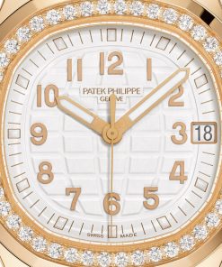 Alternative view of Patek Philippe Aquanaut Ladies Aquanaut Luce with Diamonds White Dial Rose Gold 5268/200R-001
