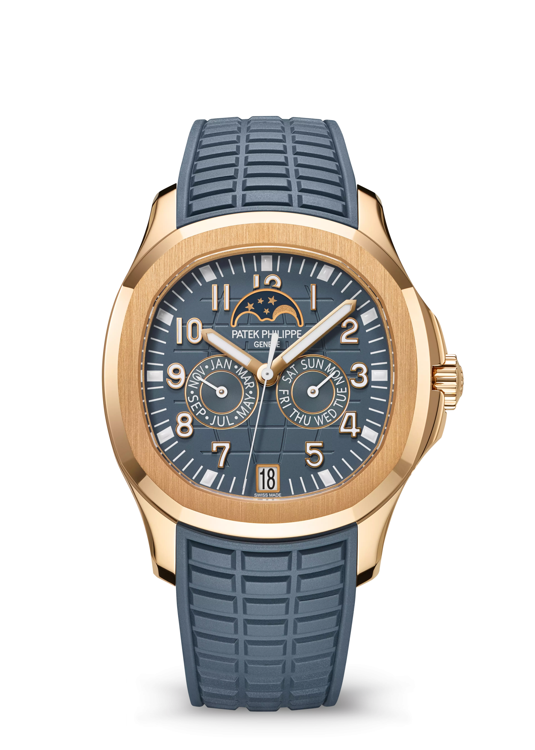 ANNUAL CALENDAR. MOON PHASES. Rose gold 5261R-001