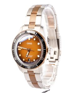 Alternative view of HandMade The Mens Oris Divers Sixty-Five Steel & Bronze Brown Dial