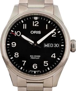 HandMade The Oris Big Crown ProPilot Big Day Date Black Arabic Dial