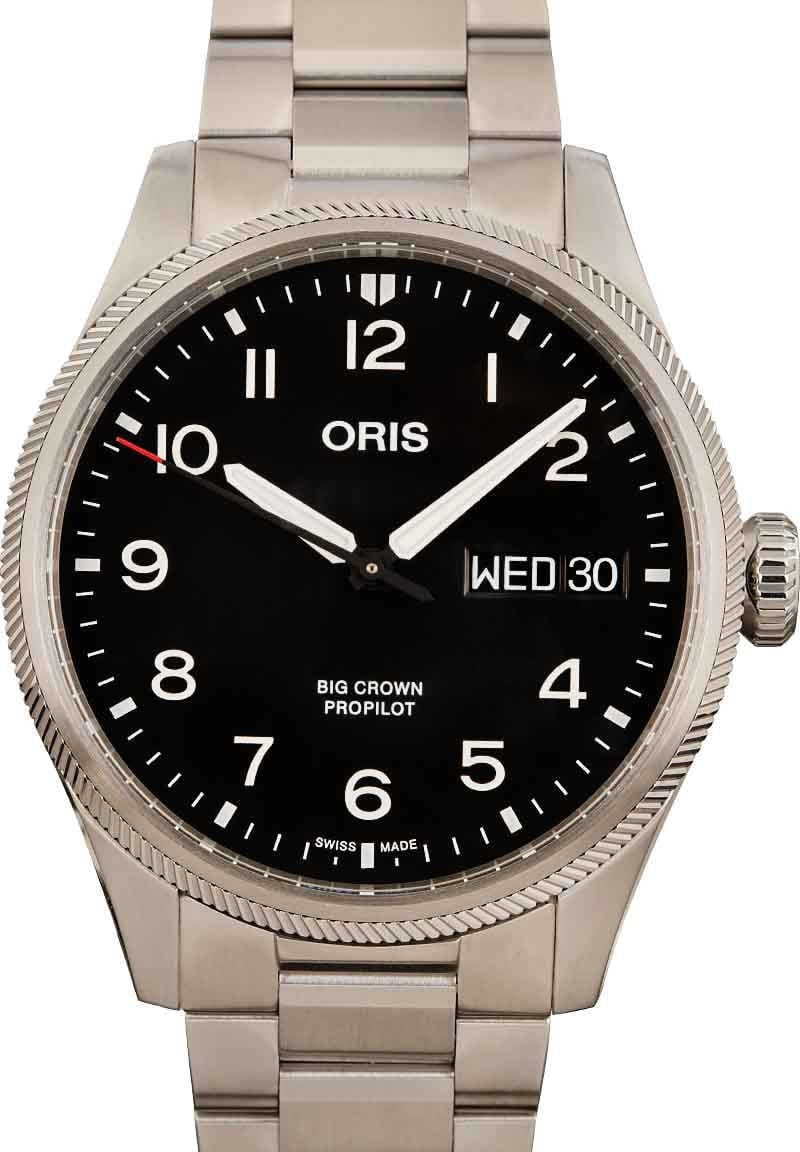HandMade The Oris Big Crown ProPilot Big Day Date Black Arabic Dial