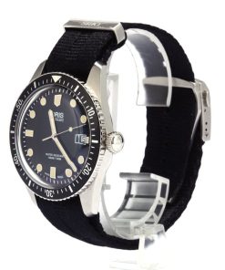 Alternative view of HandMade The Mens Oris Divers Sixty-Five Black Dial & NATO Strap