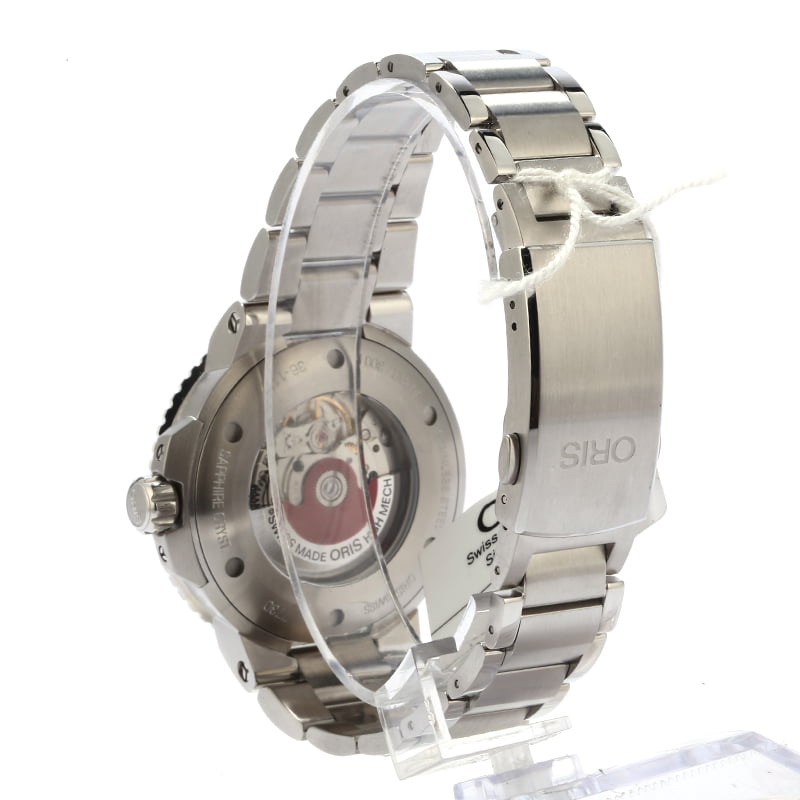 HandMade The Oris Aquis Date Black Dial Steel Bracelet - Image 3