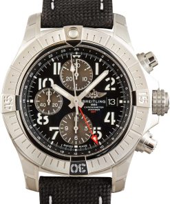 HandMade The Breitling Avenger Chronograph GMT 45 Black Arabic Dial