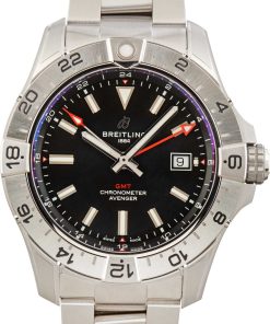 HandMade The Breitling Avenger Automatic GMT 44 Black Dial