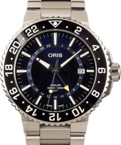 HandMade The Oris Aquis GMT Date Stainless Steel Blue Dial