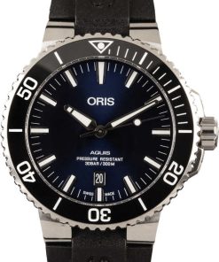 HandMade The Oris Aquis Black Rubber Strap