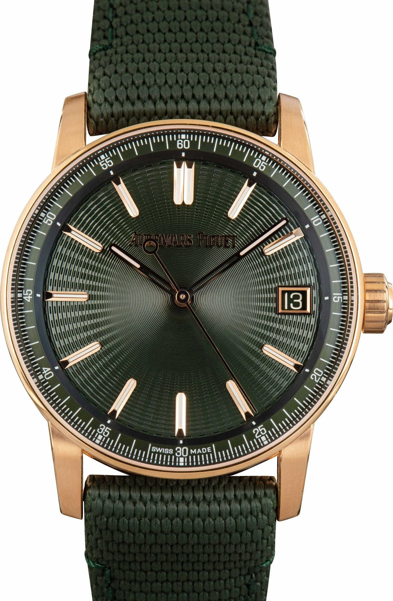 HandMade The Audemars Piguet Code 11:59 18k Pink Gold Green Dial