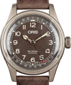 HandMade The Oris Big Crown Pointer Date Stainless Steel Black Dial