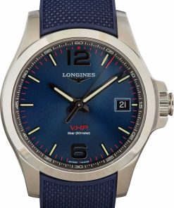 HandMade The Longines Conquest V.H.P. 41MM Steel on Rubber Strap