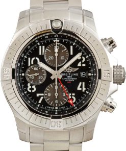 HandMade The Breitling Avenger Chronograph GMT 45 Black Dial