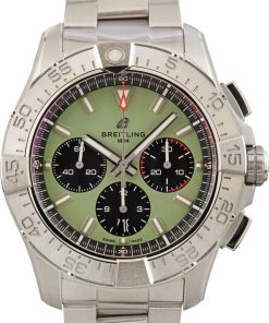 HandMade The Breitling Avenger B01 Chronograph 44 Green Dial Stainless Steel