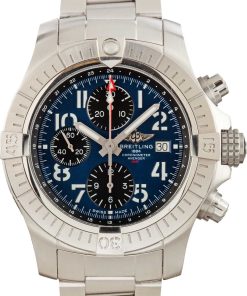 HandMade The Breitling Avenger Chronograph GMT 45 Blue Arabic Dial
