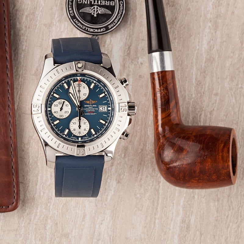 HandMade The New Breitling Colt Chronograph Stainless Steel Black Dial - Image 6