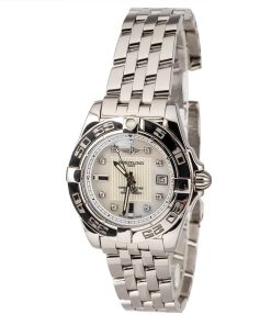 Alternative view of HandMade The New Breitling Galactic 32 Stainless Steel Diamond Dial