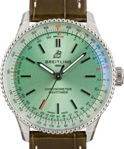 HandMade The Breitling Navitimer Automatic 36 Mint Green Dial