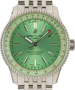 HandMade The Breitling Navitimer Automatic 35 Green Dial