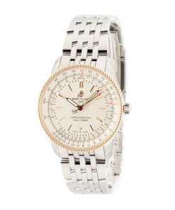 Alternative view of HandMade The Breitling Navitimer Automatic 41 Steel & 18k Red Gold Silver Dial