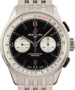 HandMade The Breitling Premier B01 Chronograph 42 Black Dial