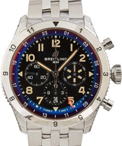 HandMade The Breitling Super AVI B04 Chronograph GMT 46 P-51 Mustang Stainless Steel