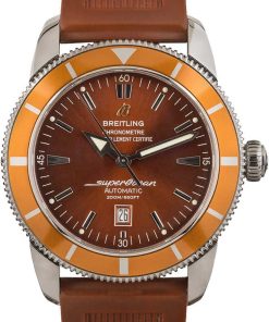 HandMade The Breitling SuperOcean Brown Rubber Strap