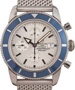 HandMade The Mens Breitling Superocean Heritage 46 Silver Dial