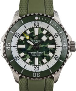 HandMade The Breitling Superocean Automatic 46 Super Diver Green Dial & Strap