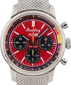 HandMade The Breitling Top Time B01 Chevrolet Corvette Red Dial