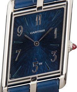 HandMade The Cartier Tank Asymetrique "New York 5th Ave" Platinum
