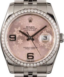 HandMade The Rolex Floral Datejust 116244 Diamond Bezel T