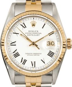 HandMade The Datejust Rolex 16013 White Roman Dial