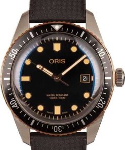 HandMade The Oris Divers Sixty-Five Steel & Bronze Black Dial