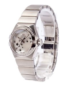 Alternative view of HandMade The Omega Constellation White Mother of Pearl Dial