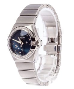 Alternative view of HandMade The Ladies Omega Constellation Blue Star Dial