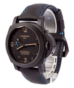 Alternative view of HandMade The Mens Panerai Luminor GMT Black Dial