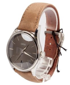 Alternative view of HandMade The Oris Artelier Date Stainless Steel Grey Dial