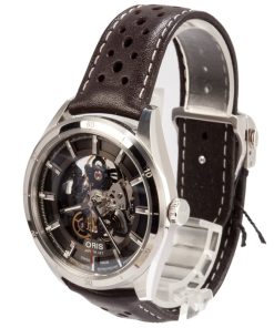 Alternative view of HandMade The Oris Artix GT Skeleton Leather Strap Stainless Steel