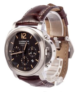 Alternative view of HandMade The Mens Panerai Luminor Chrono Daylight Stainless Steel