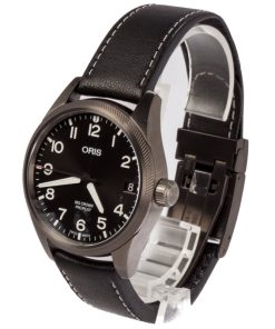Alternative view of HandMade The Oris Big Crown ProPilot Big Date Leather Band