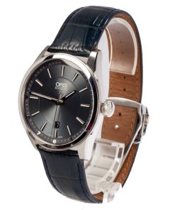 Alternative view of HandMade The Oris Artix Date Leather Strap