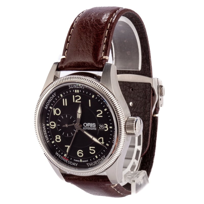 HandMade The Oris Big Crown Small Second Black Dial - Image 2