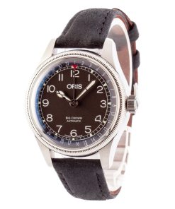 Alternative view of HandMade The Ladies Oris Big Crown Pointer Date Black Arabic Dial