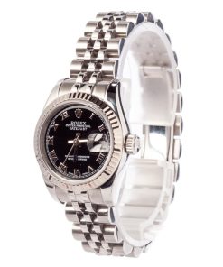 Alternative view of HandMade The Rolex Datejust 179174 Black Roman Dial