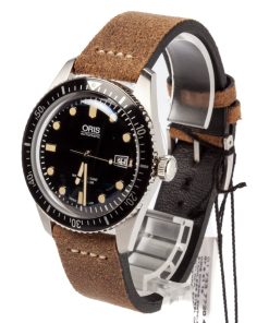 Alternative view of HandMade The Oris Divers Sixty Five Black Luminous Dial