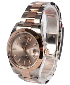 Alternative view of HandMade The Rolex Datejust 126301 Two Tone Everose Oyster